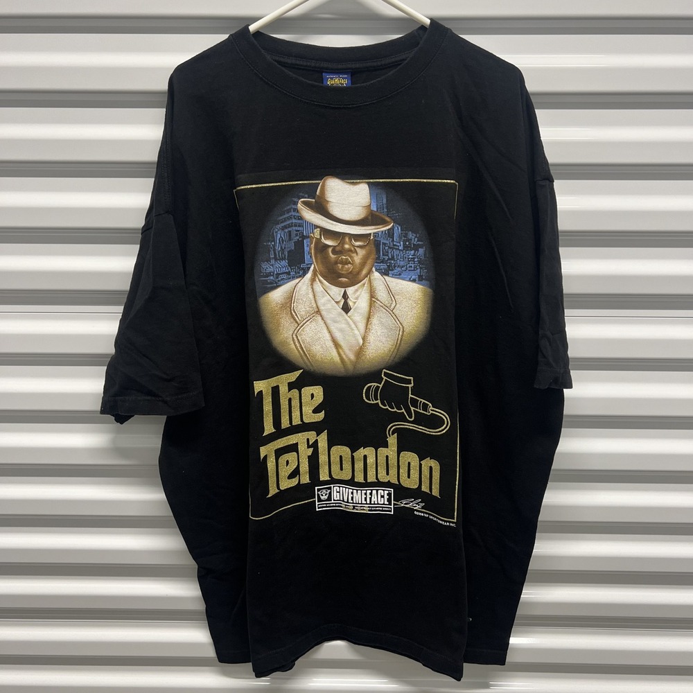 Give Me Face Notorious BIG Size 3XL Mens Black The Teflondon Rap Graphic T-Shirt